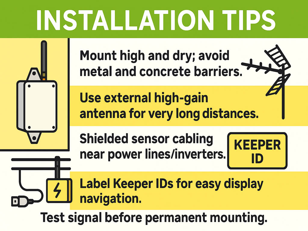 Installation tips visual