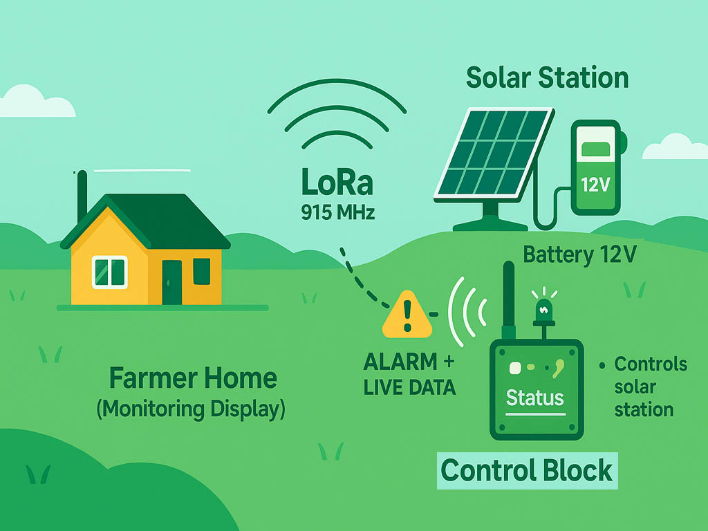 Off-grid solar stations