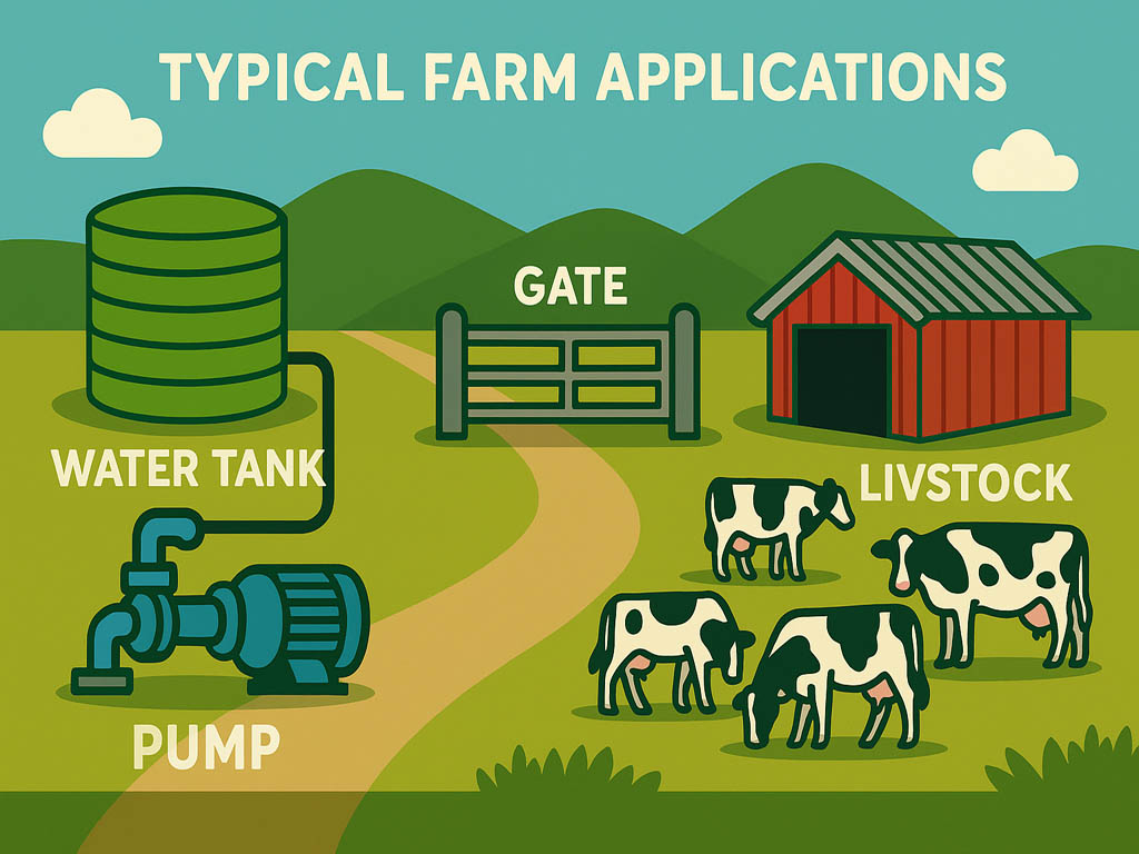 Typical farm applications for Keeper v3.0