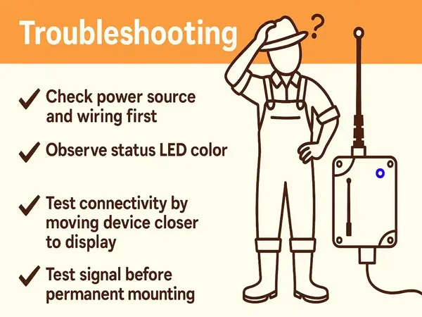 Troubleshooting visual